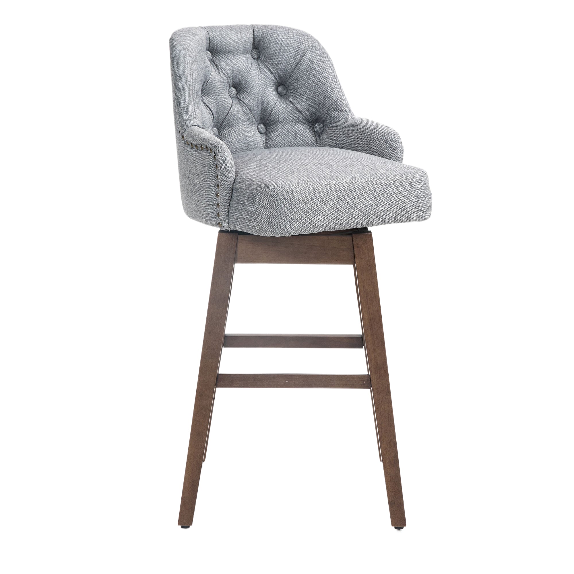 Bar Stools Set of 2 Counter Height Chairs with Footrest for Kitchen,